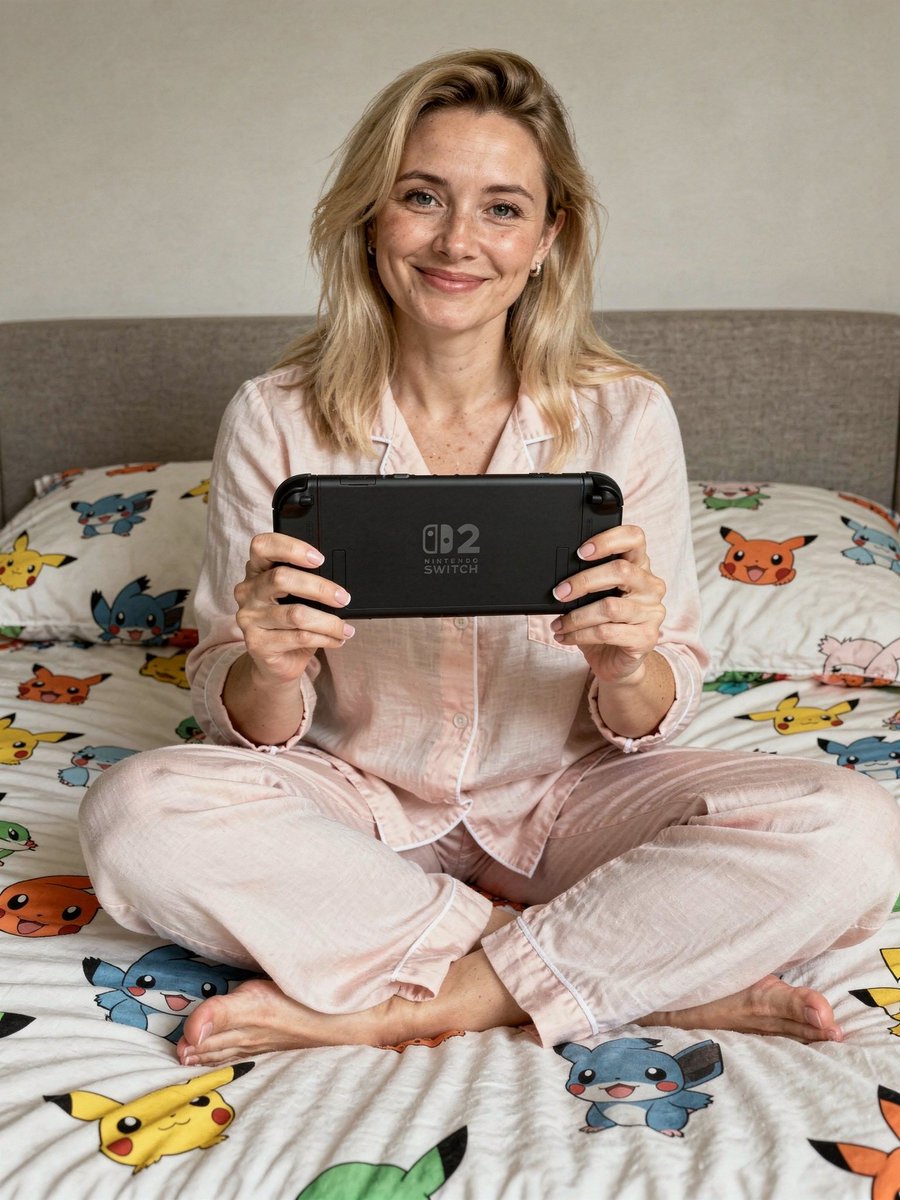 Casual Lifestyle Portrait with Nintendo Switch Prompt 2