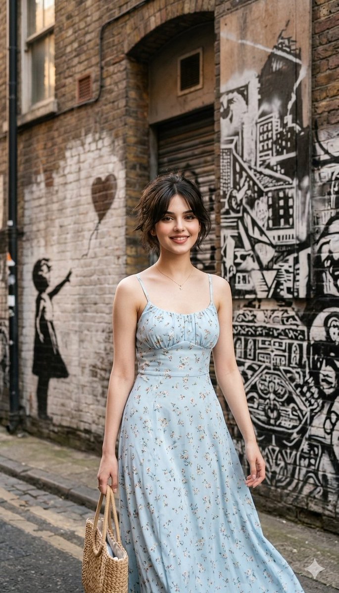 Urban Street Portrait with Graffiti Prompt for Nano Banana Pro 1