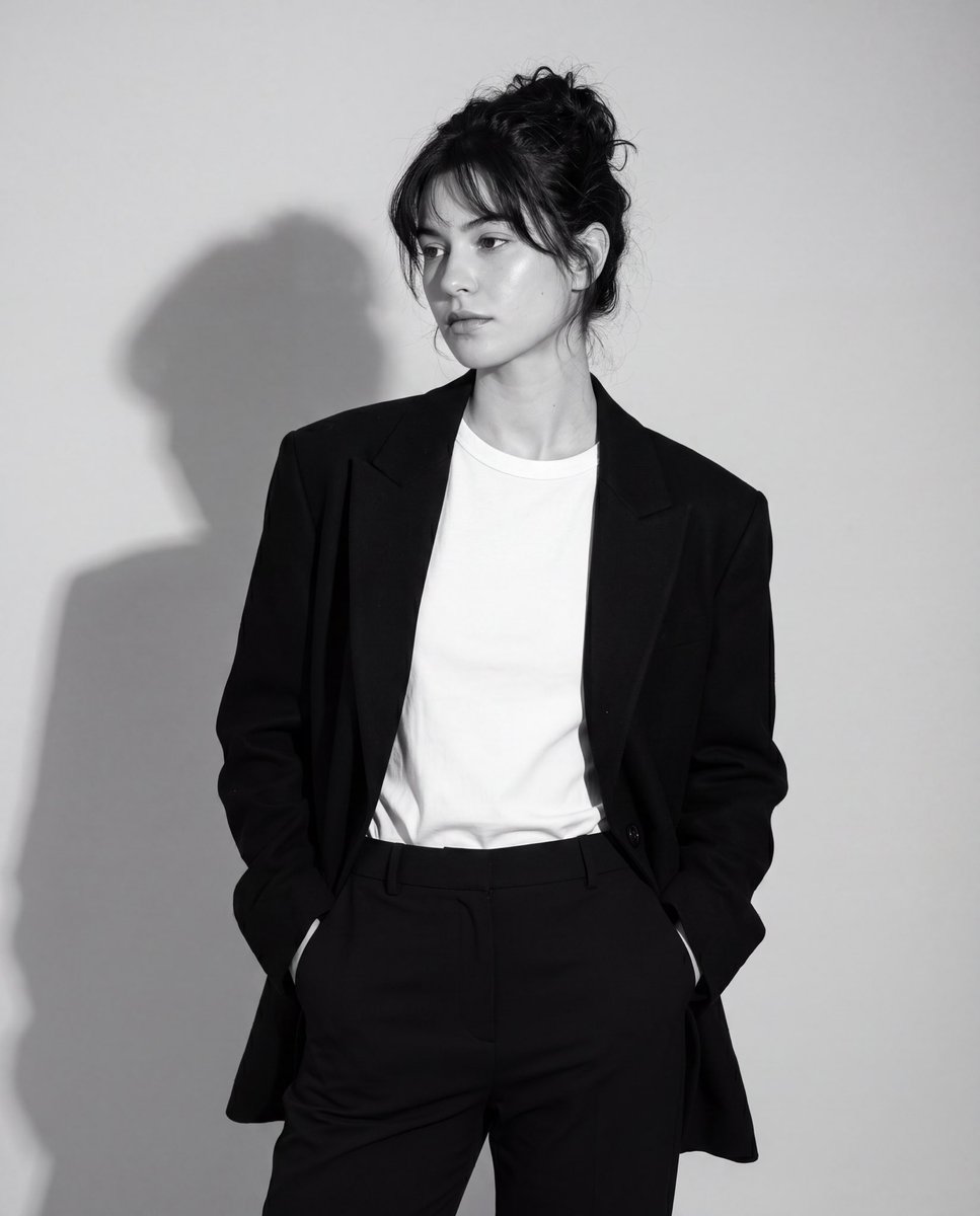 Black and White Editorial Portrait 2