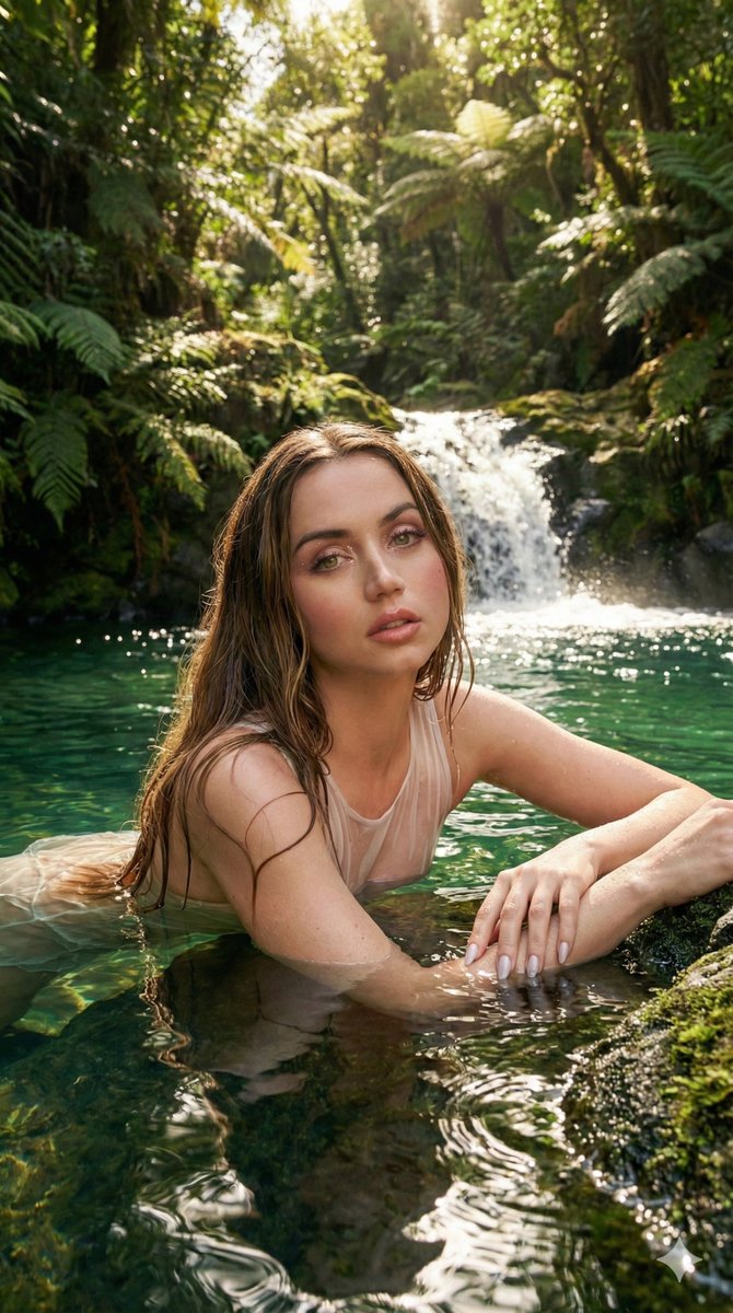 Ethereal Underwater/Water-Integrated Portrait Prompt 2