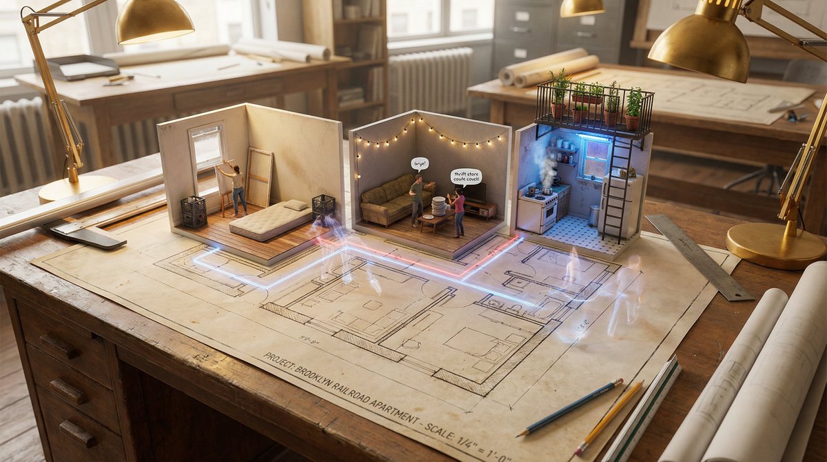 Architectural Floor Plan as Miniature World 1
