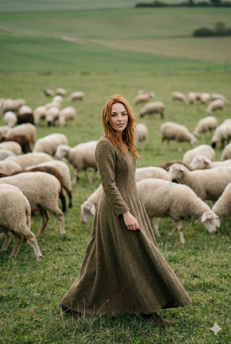 Fashion-Meets-Documentary Portrait in a Pastoral Setting 2