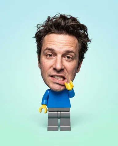 Surreal LEGO Minifigure Human Portrait 2