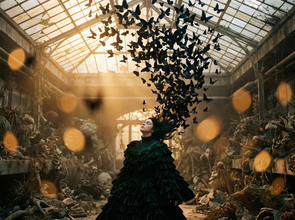 Ecstatic Butterfly Dream Subterranean Portrait 2