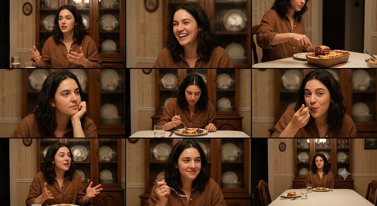 Family Dinner Cinematic Contact Sheet