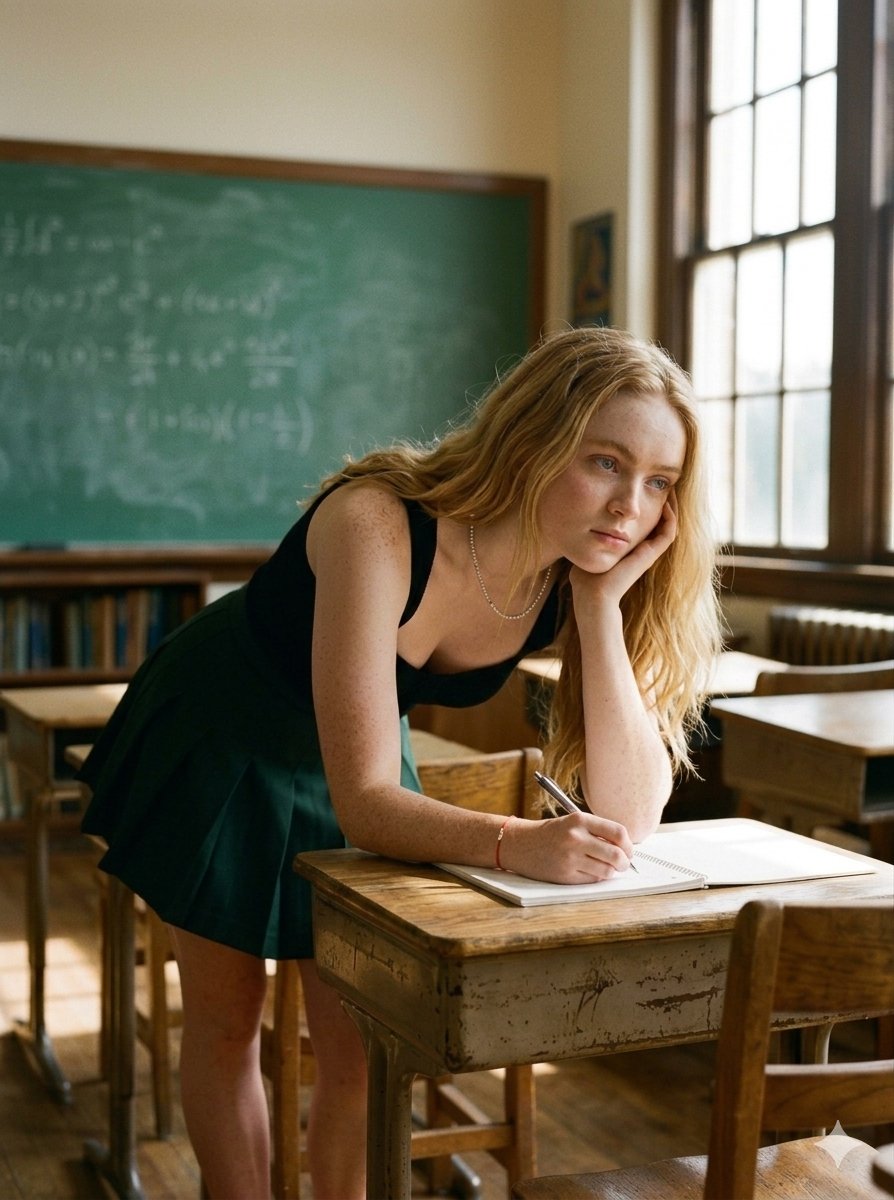 Nostalgic Dark Academia Classroom 4