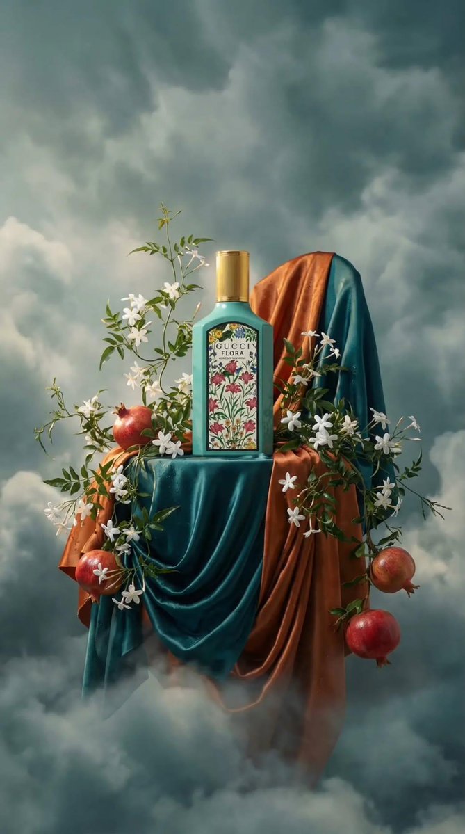 Surreal Baroque Still Life Perfume Ad Prompt 4