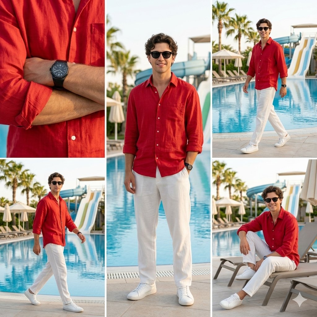 Luxury Resort Fashion Collage 2