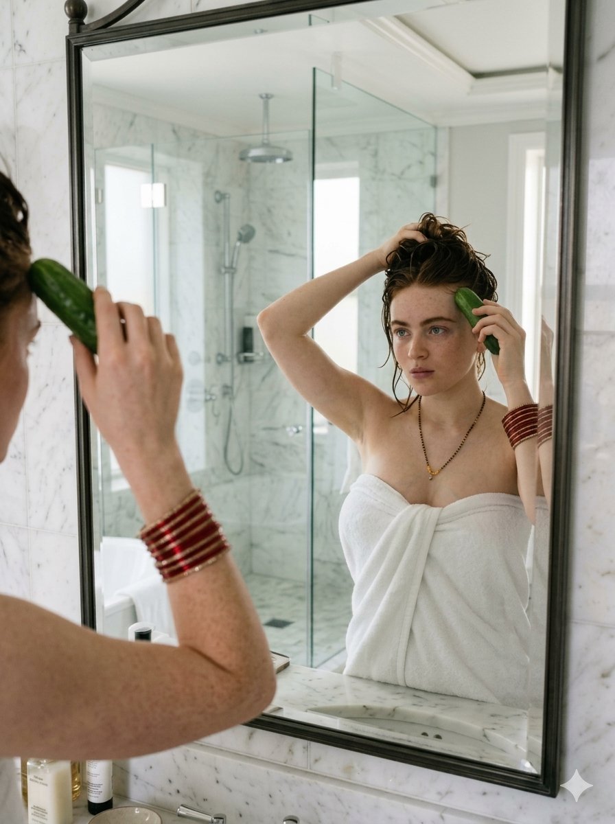Candid Mirror Reflection Lifestyle Portrait 1