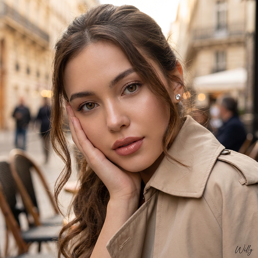 Intimate Eurasian Woman Portrait Prompt 1