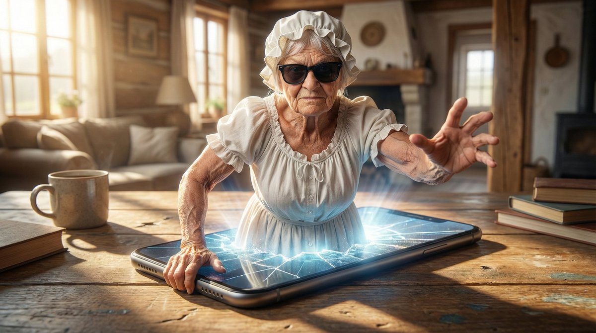 Character Emerging from Smartphone Screen (Forced Perspective) 3