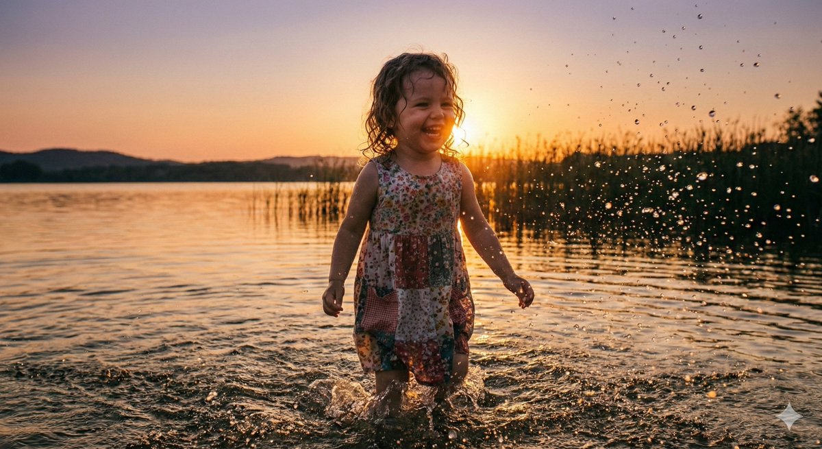 Cinematic Pure Joy Splashing Prompt 1