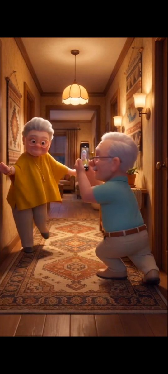 YouTube Thumbnail - Cozy Vintage Hallway Dance Scene