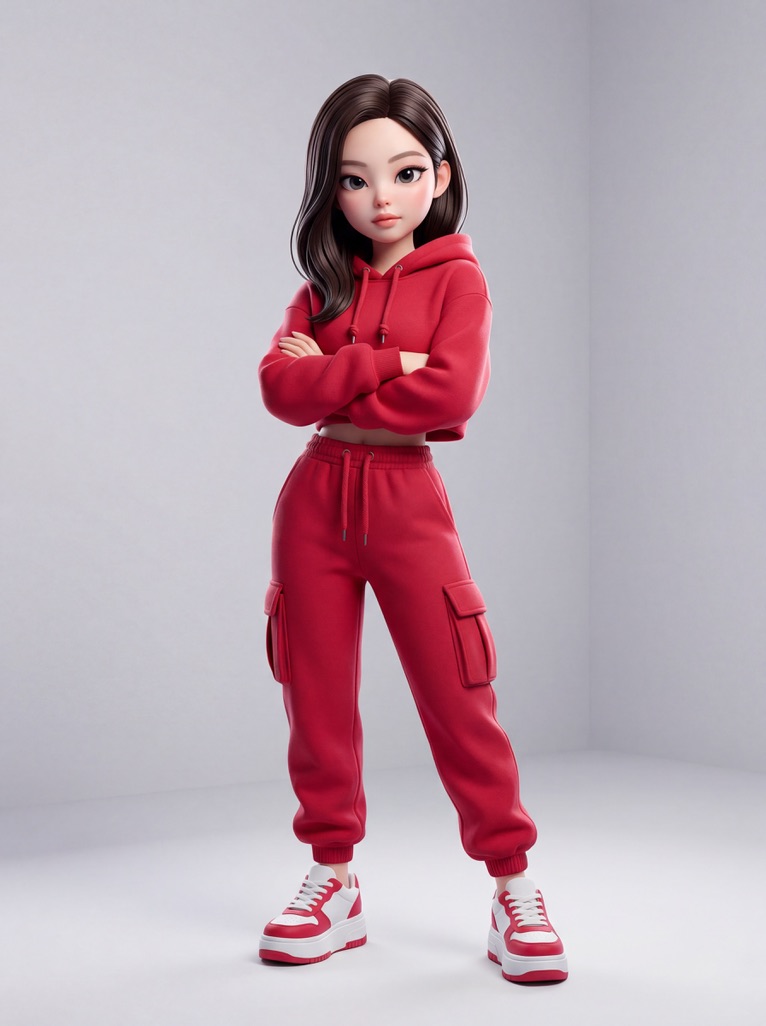 Disney-Pixar Style 3D Animation of Rosé (Blackpink) 3