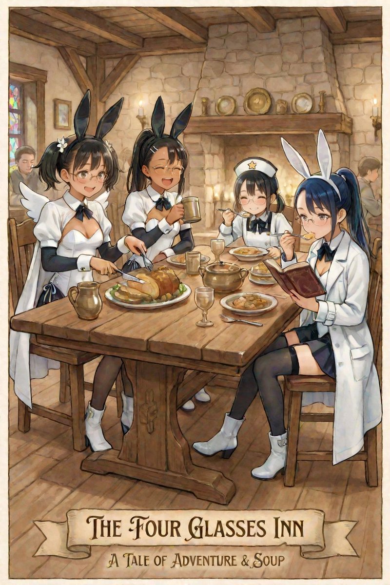 AI Illustration of a Girl at an Inn 1