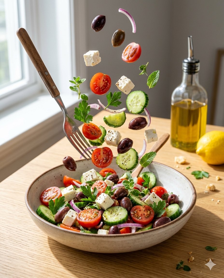 Mediterranean Salad Food Photography 1