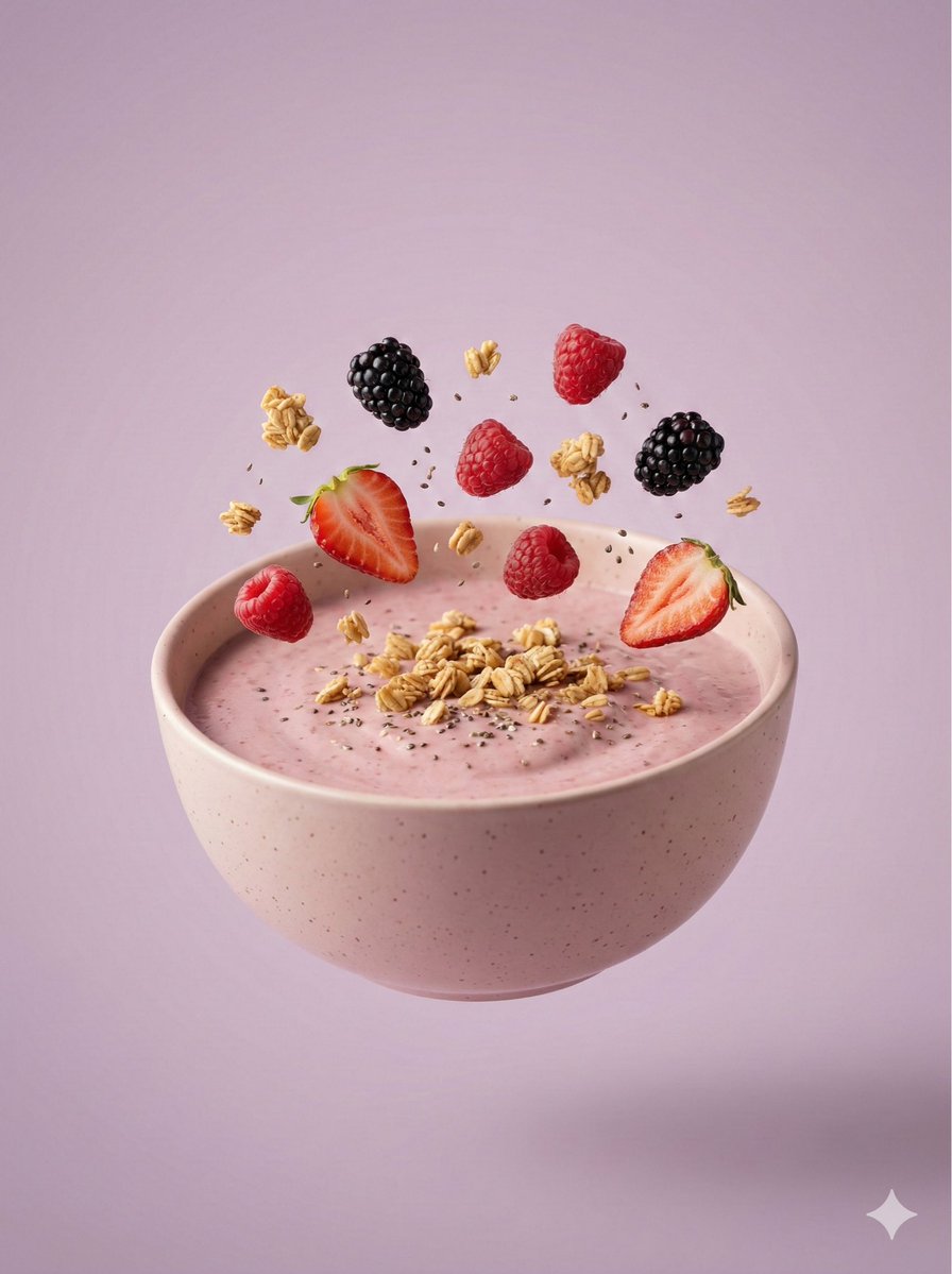 Hyper-Realistic Floating Smoothie Bowl 2