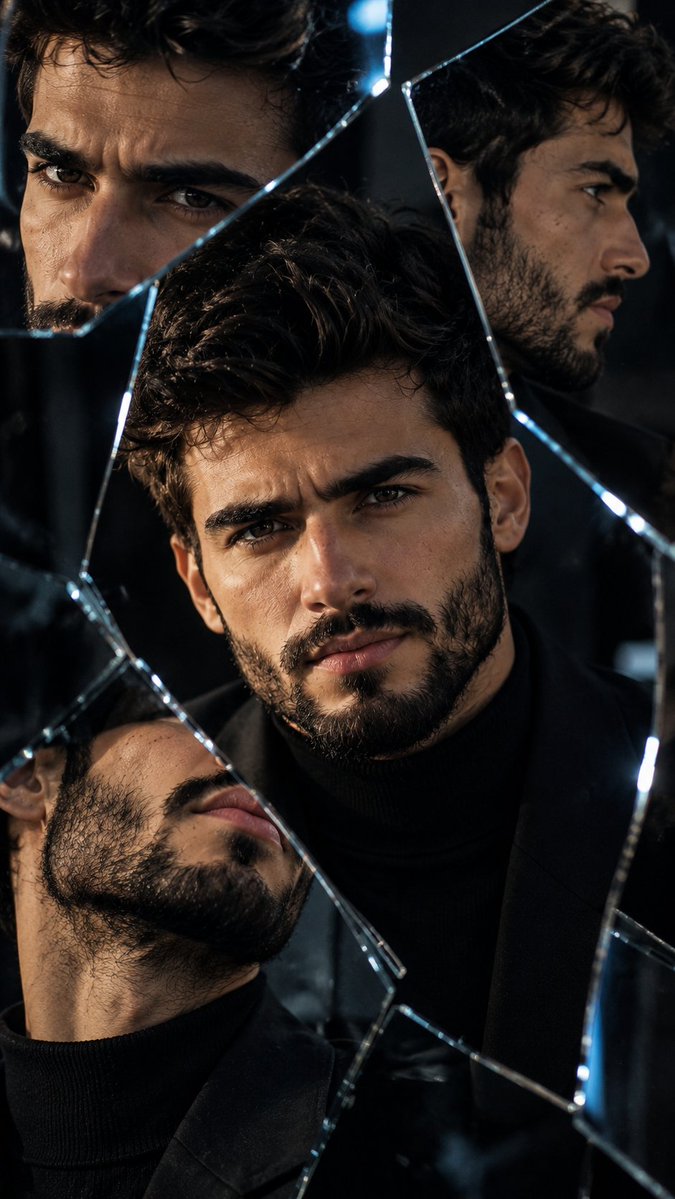 Product Marketing - Broken Mirror Fashion Editorial Prompt