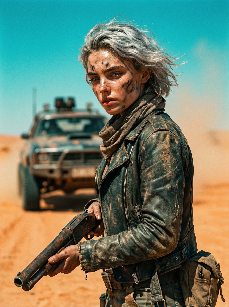 Cinematic Wasteland Survivor Portrait (Mad Max Style) 1
