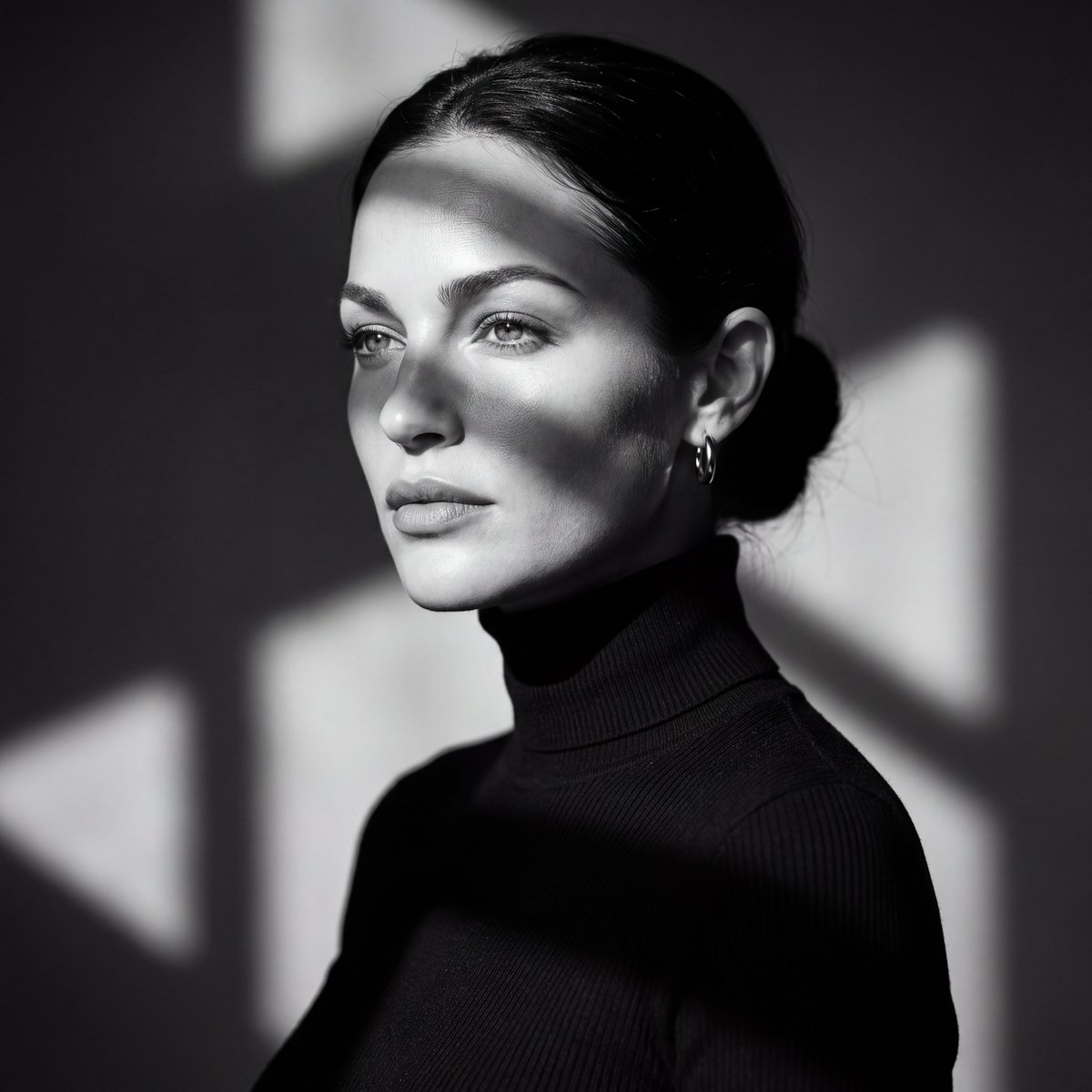 Profile / Avatar - Black and White Studio Portrait Prompt