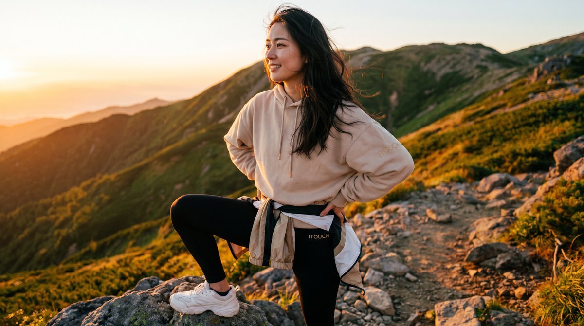Candid Sunrise Mountain Portrait 3