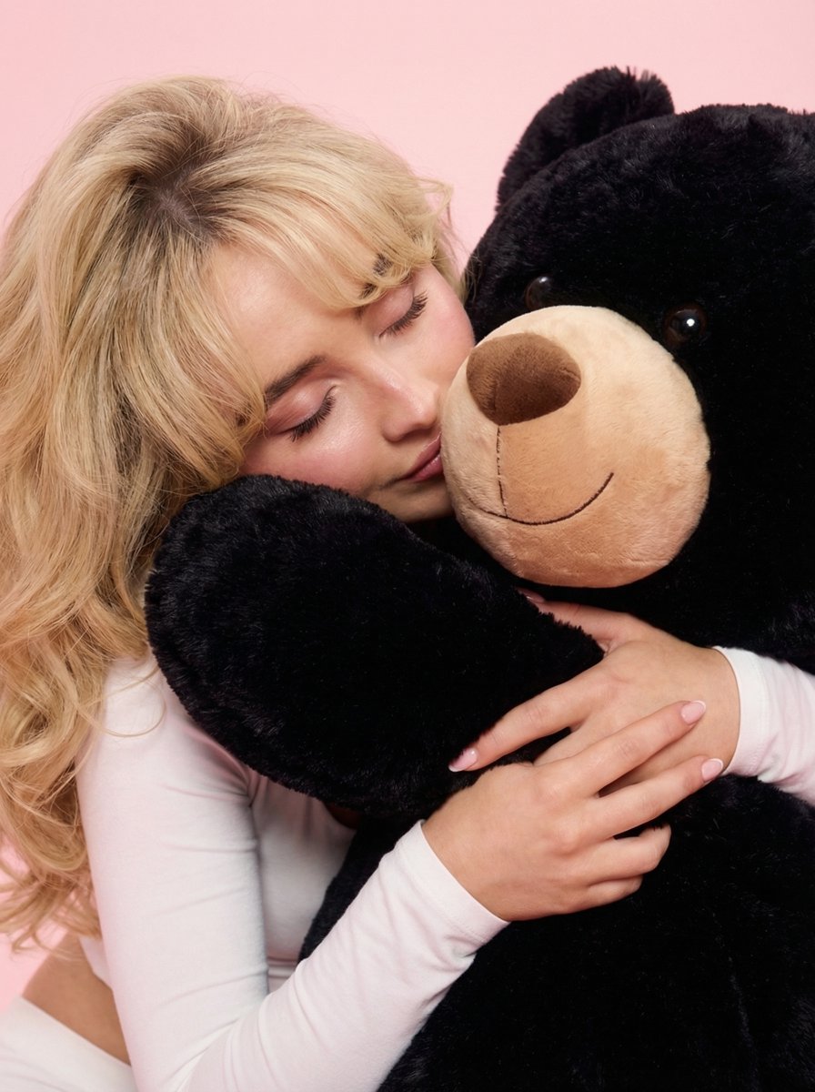Y2K Glamour Editorial of Sabrina Carpenter with Teddy Bear 3