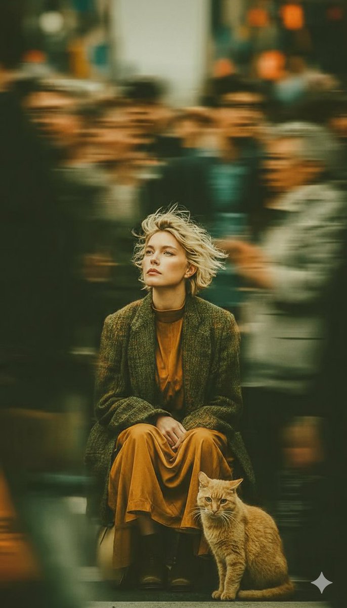 Long-Exposure Cinematic Street Photography Portrait 1