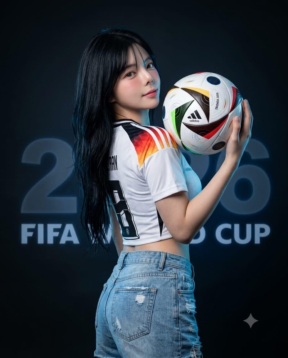 Asian Woman World Cup Portrait 1