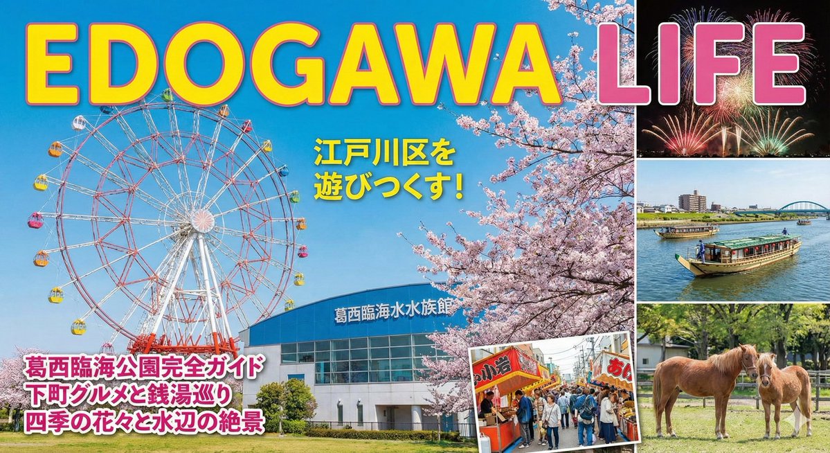 Generating a Magazine Cover for Edogawa Ward Tourism 1