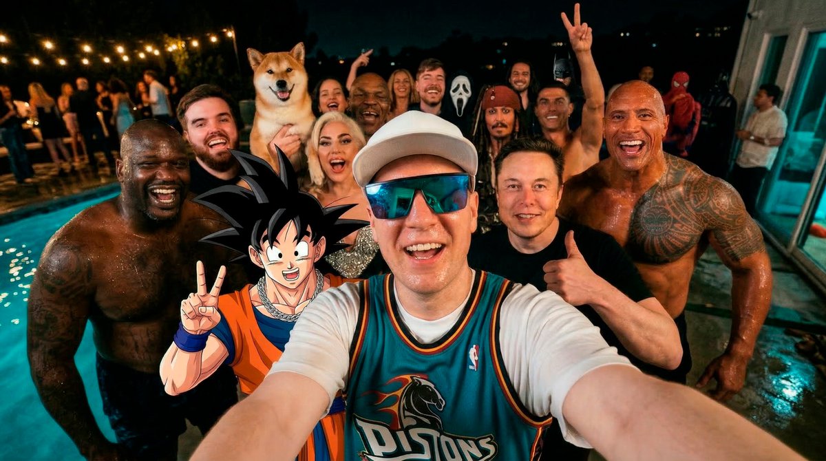 Celebrity party image prompt 1