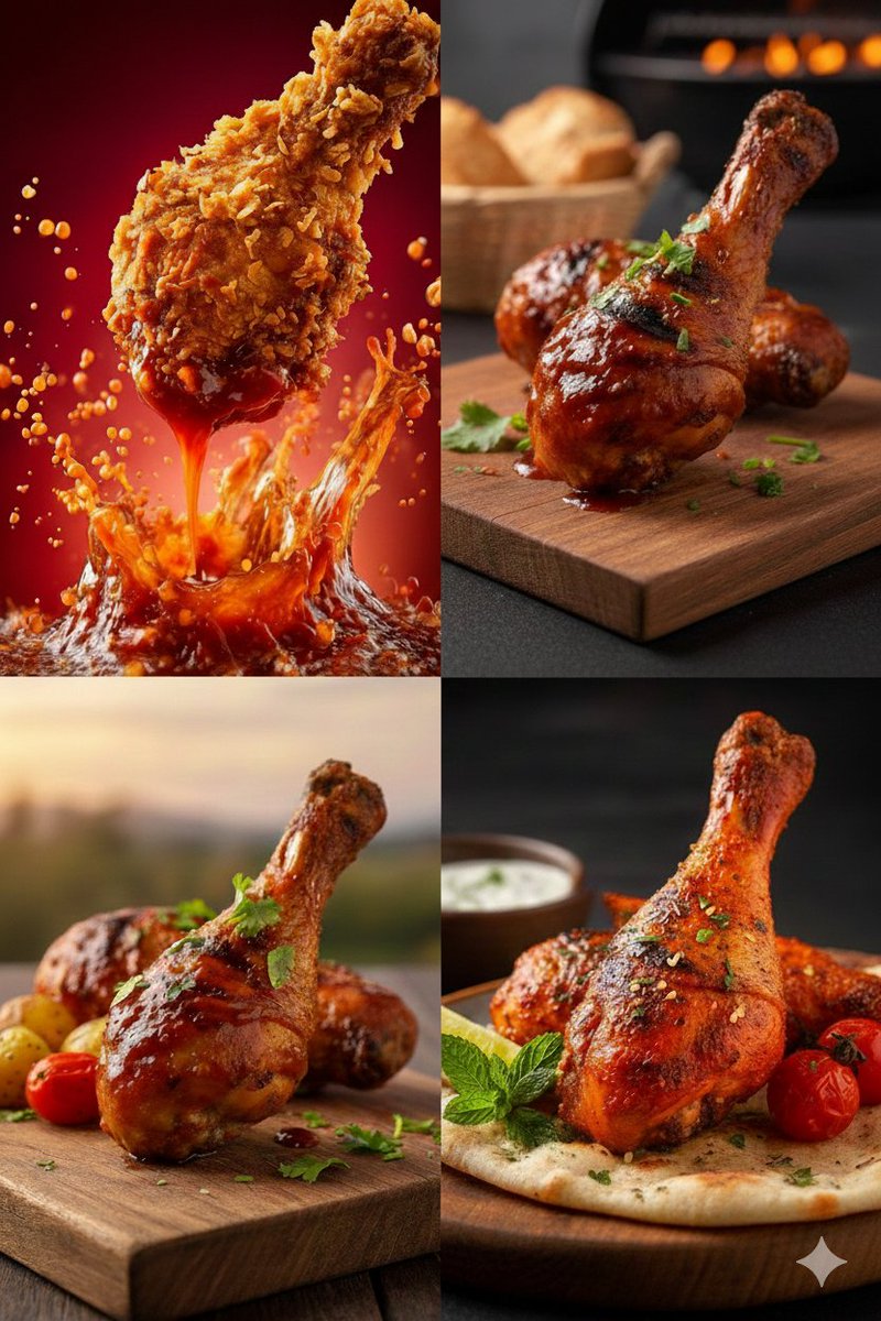 High-Definition Culinary Photography: Chicken Drumsticks 1