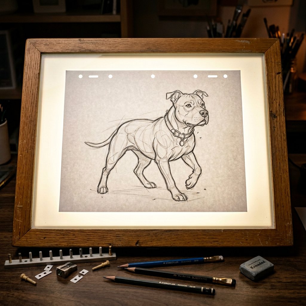 Classic Animation Light Table Prompt 4