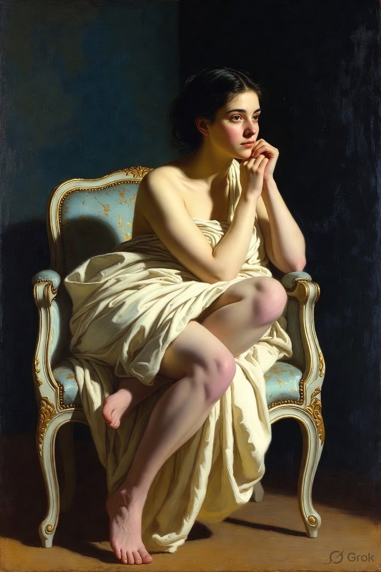 Melancholic Fine Art Oil Portrait 2