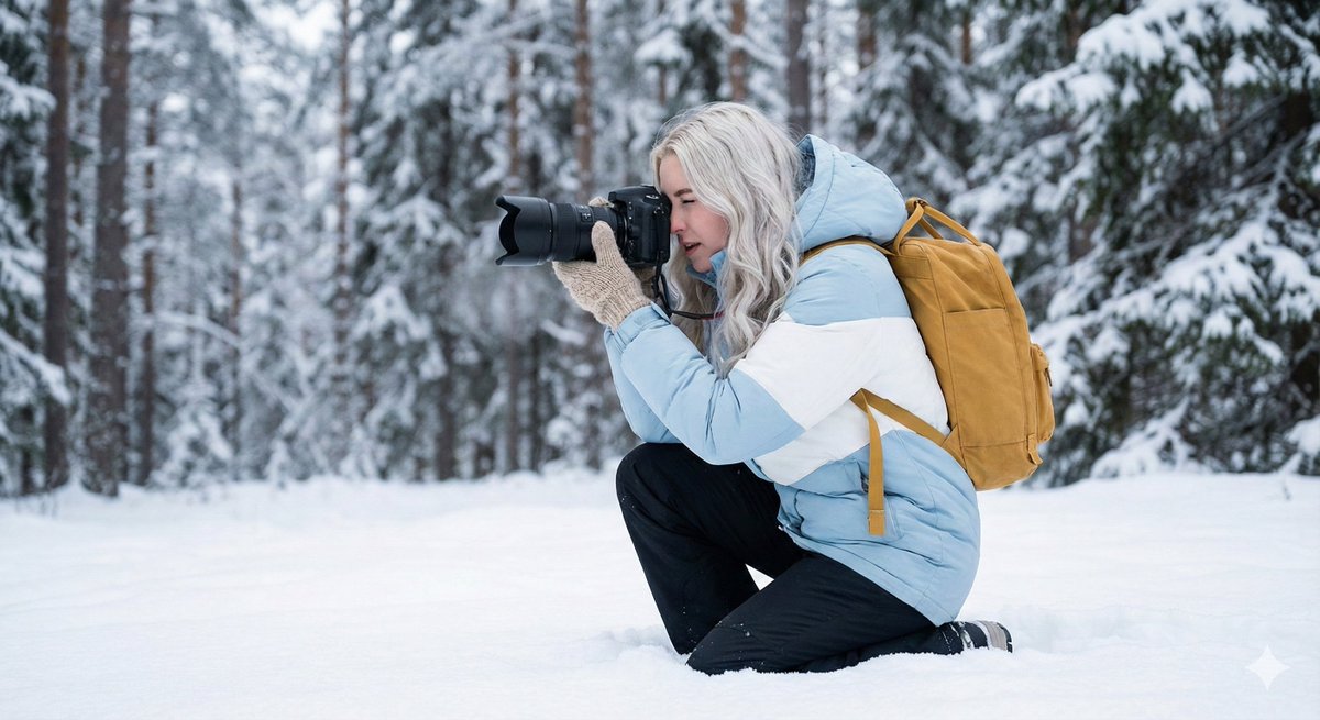 Serene Winter Photography Portrait 1