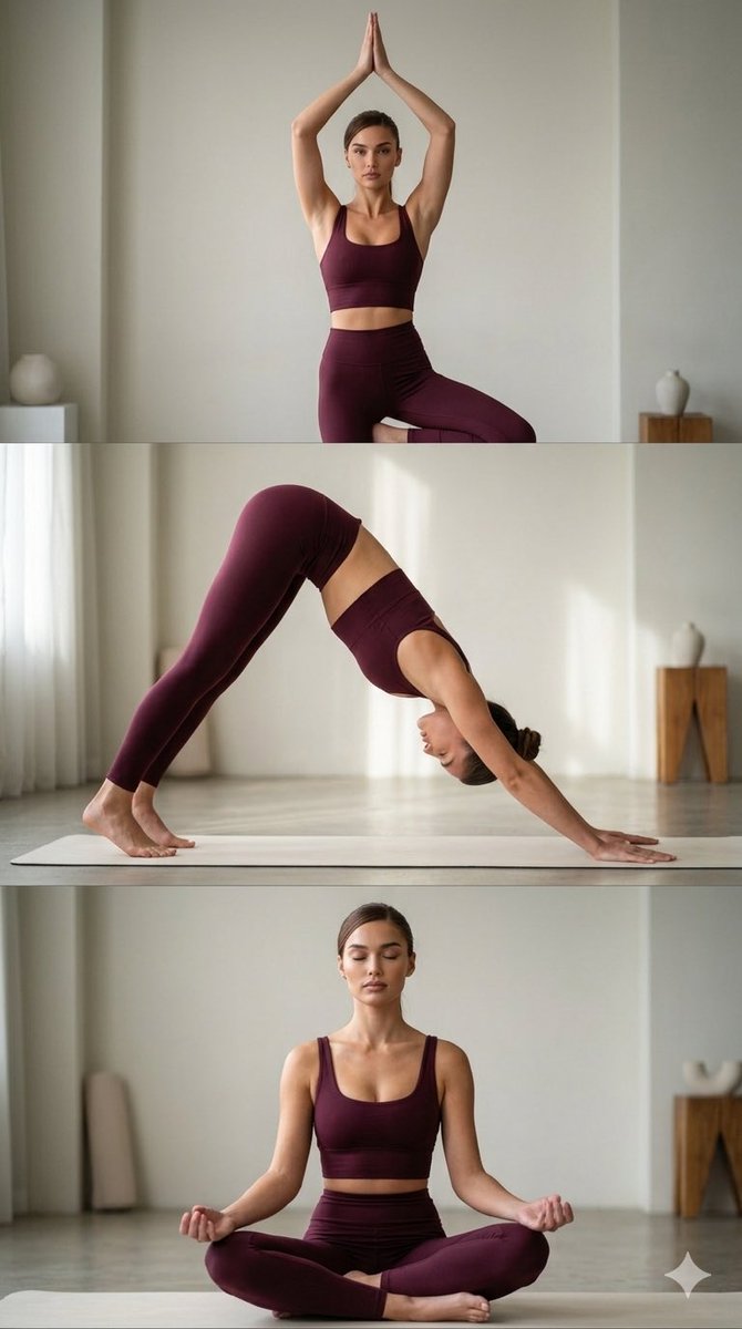 Yoga Pose Editorial Collage 1