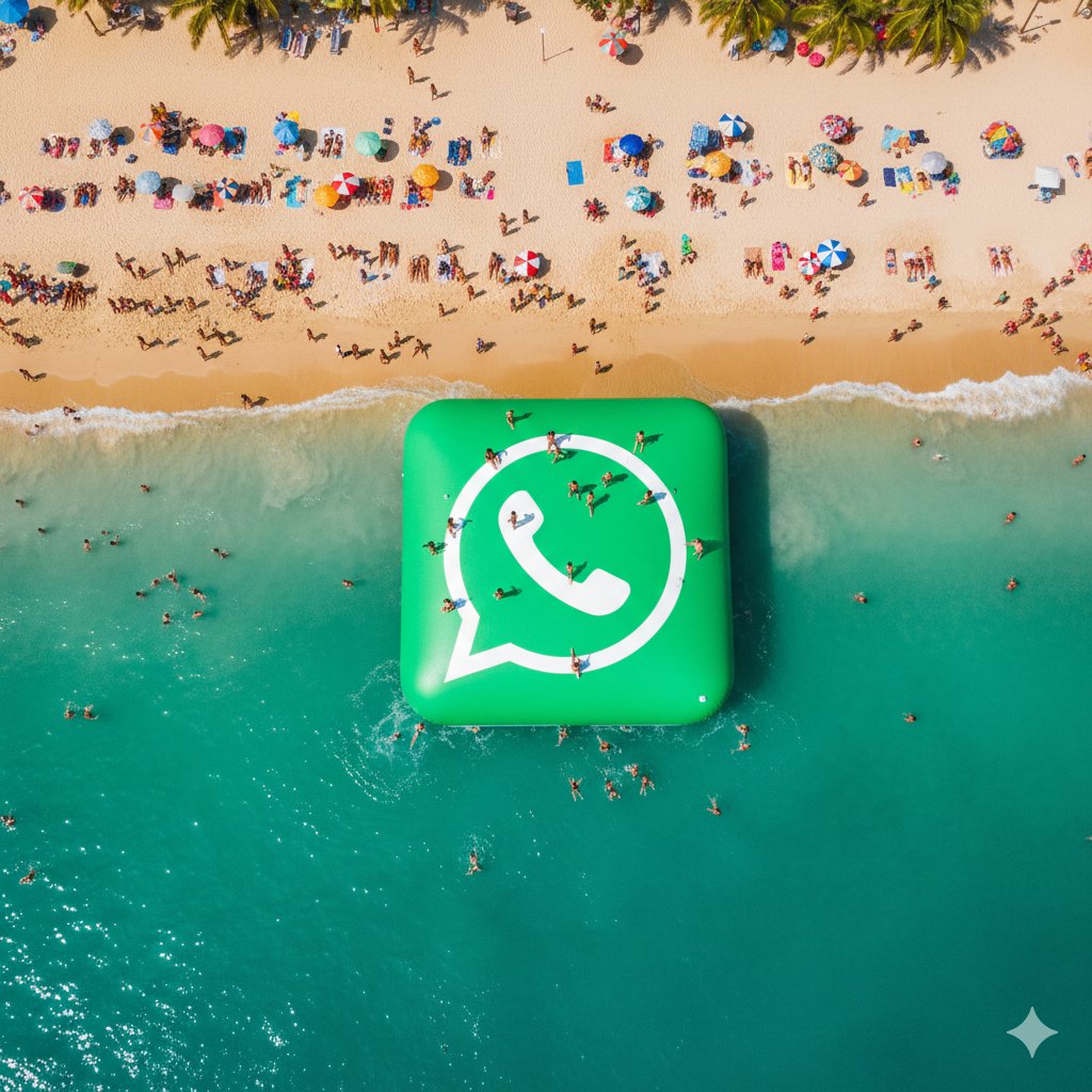 Giant Inflatable WhatsApp Mermaid Logo on Ocean 2