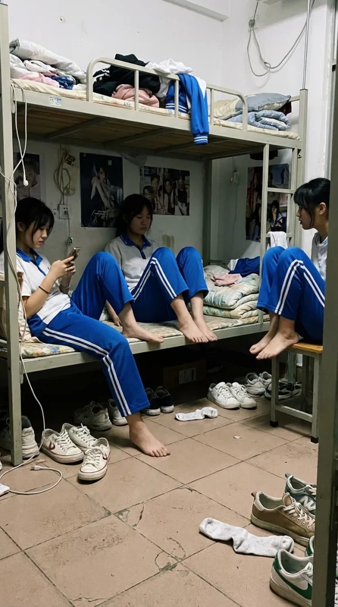 Dorm daily life iPhone shot prompt 2