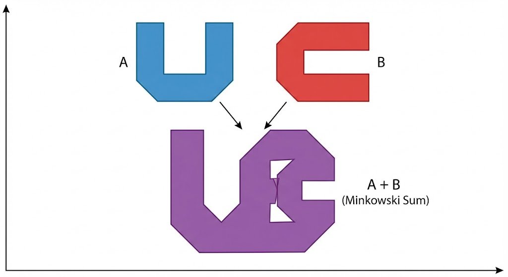 Minkowski sum of two non-convex sets 2