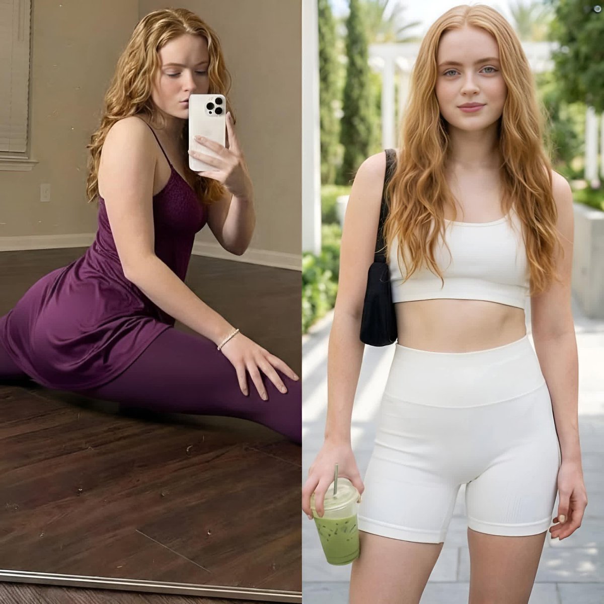 Sadie Sink Pure White Elegance Portrait 1