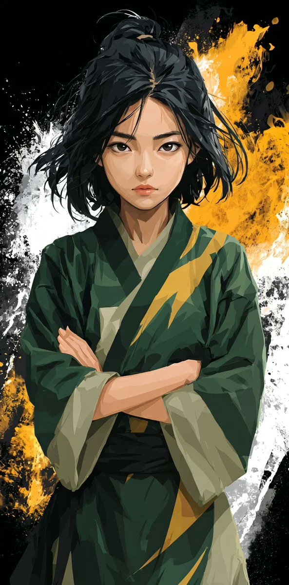 漫画 / 故事板 - 风格化武术动漫少女
