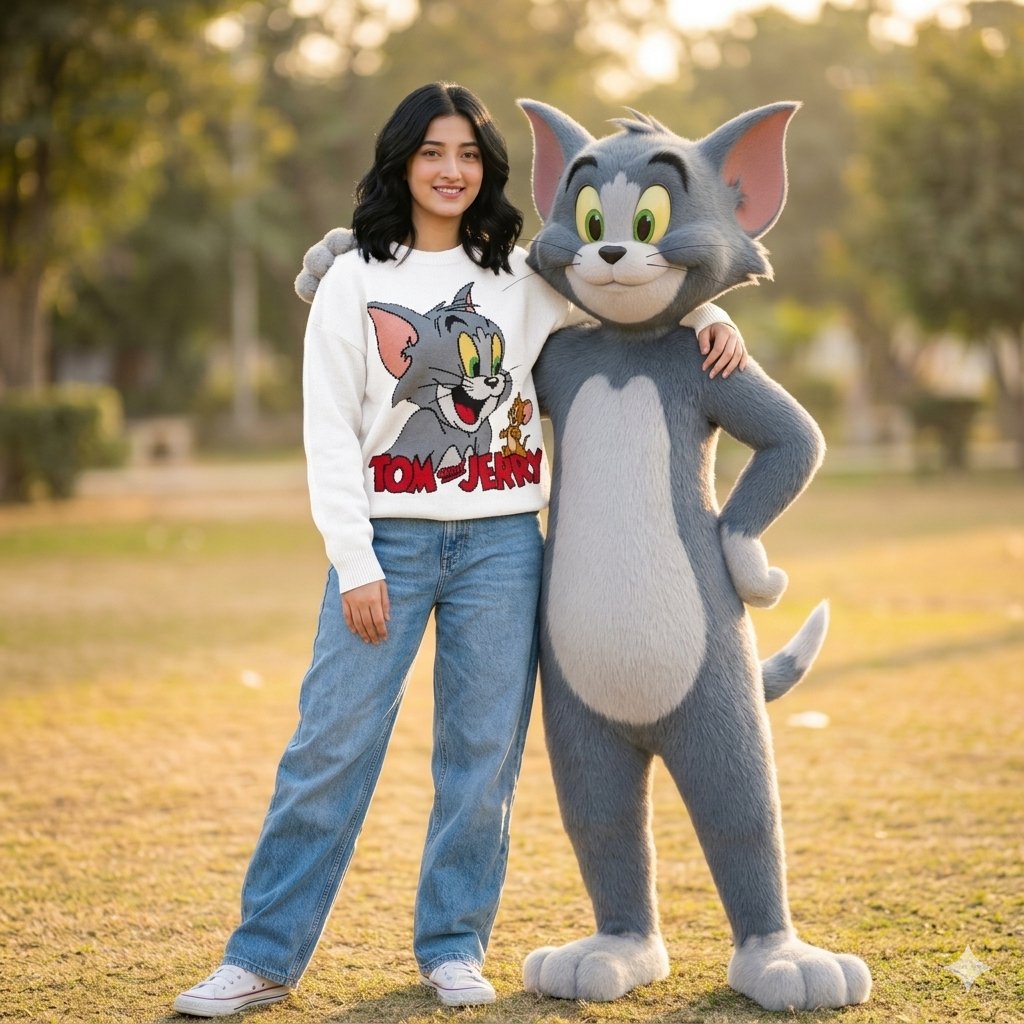 Fashion Photography with Cartoon Companion 1