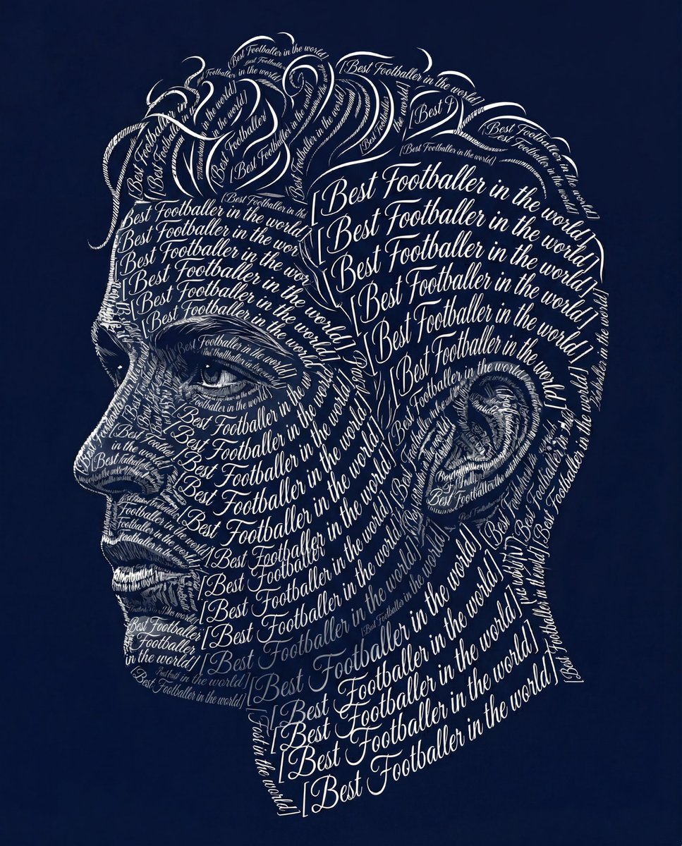 Typographic Art Portrait 3