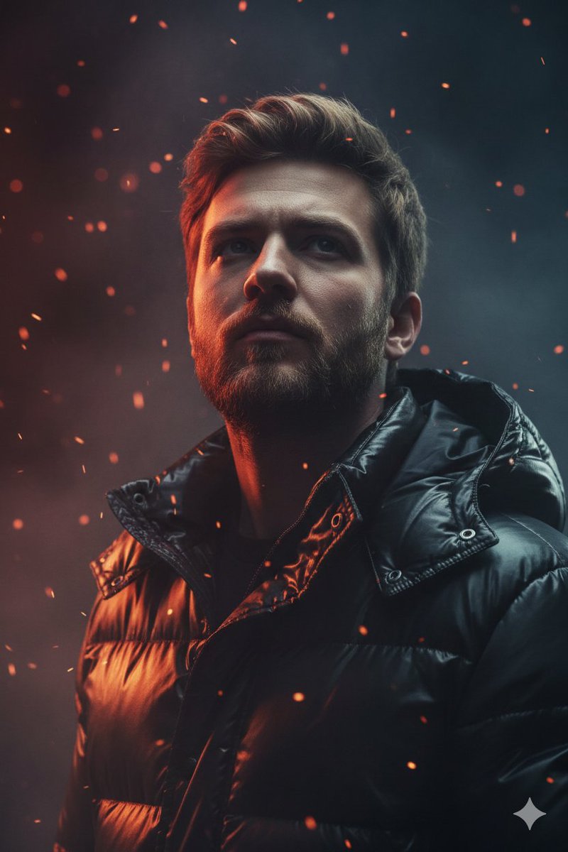 Dramatic Cinematic Portrait of a Rugged Young Man 1