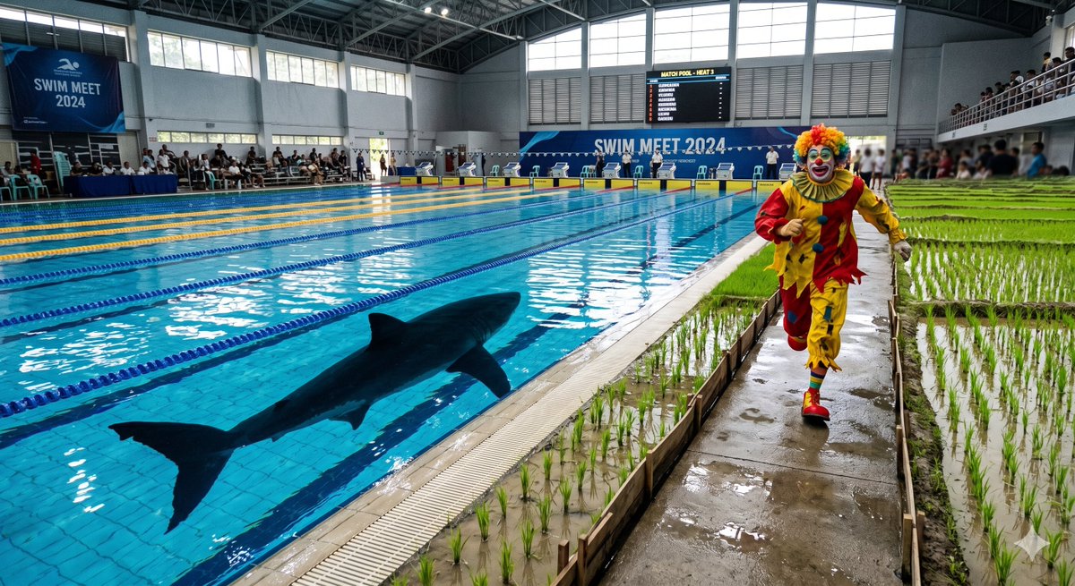 Swimming Pool vs Rice Field Comparison 1