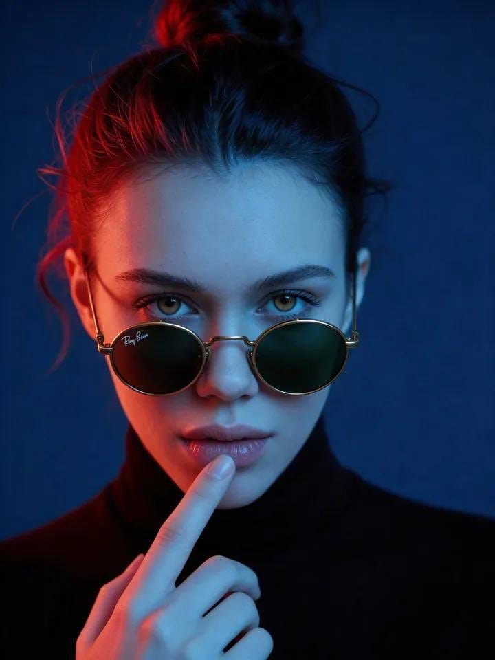Cyber-Noir Cinematic Portrait 2