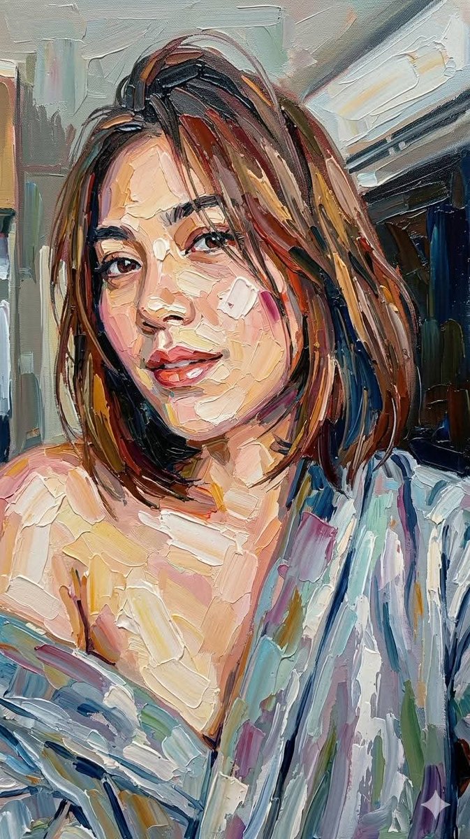 Impasto Oil Painting Portrait Style 3