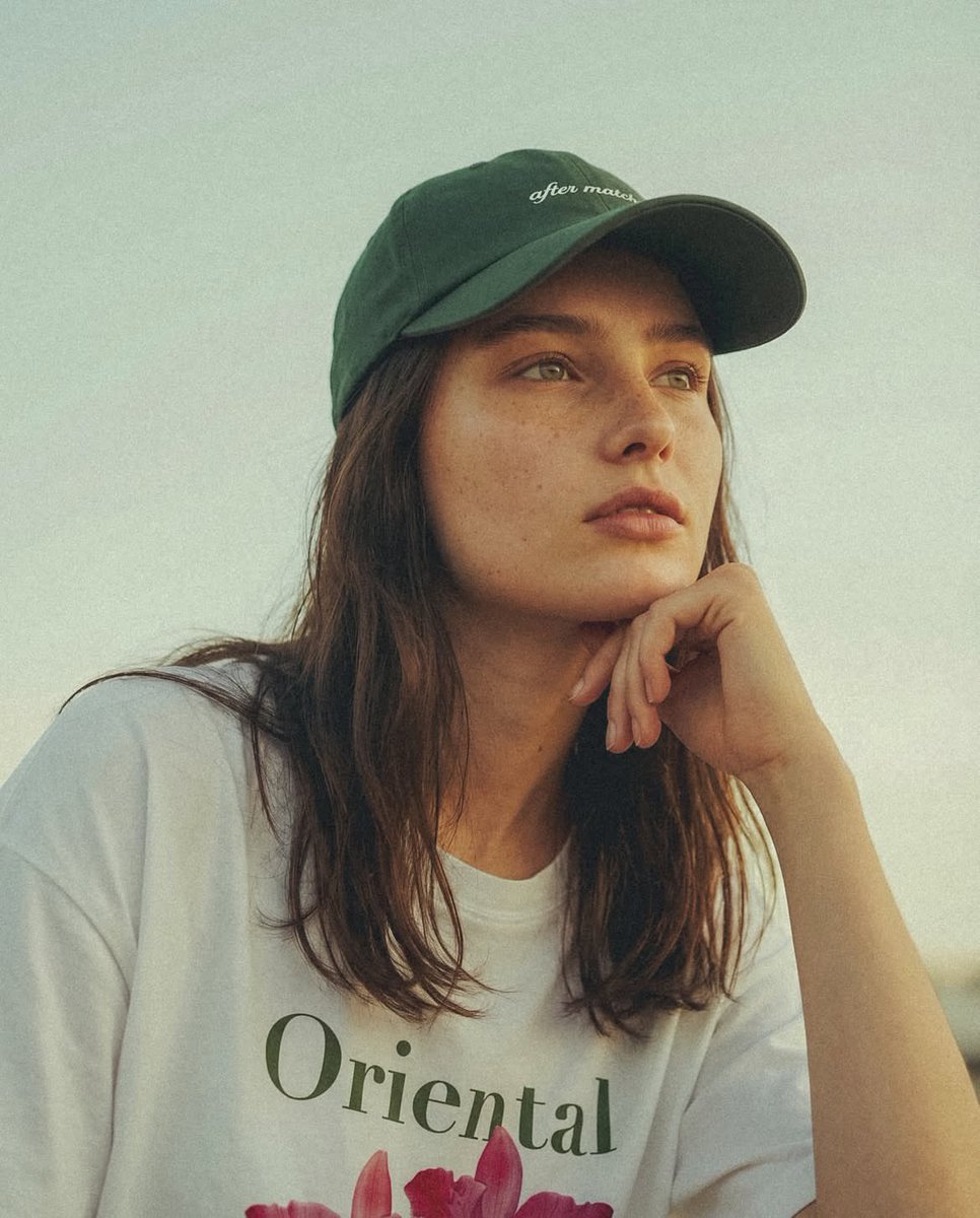 Fashion Editorial Green Cap Portraits 2