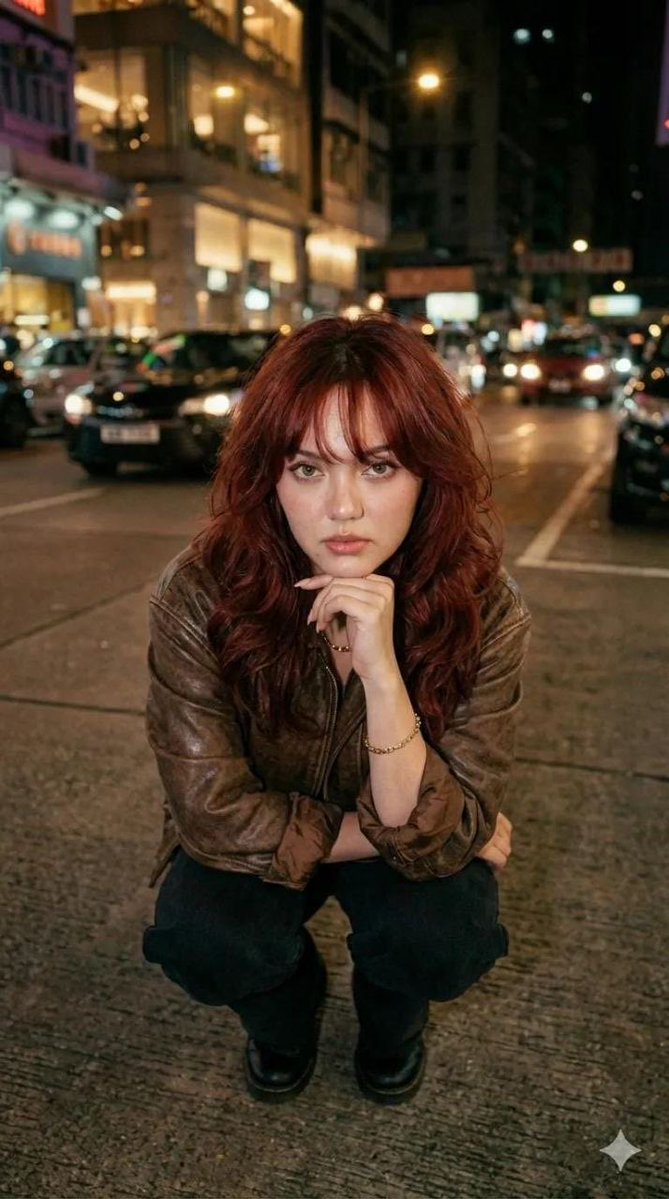 Cinematic Nighttime Street Portrait Prompt 4