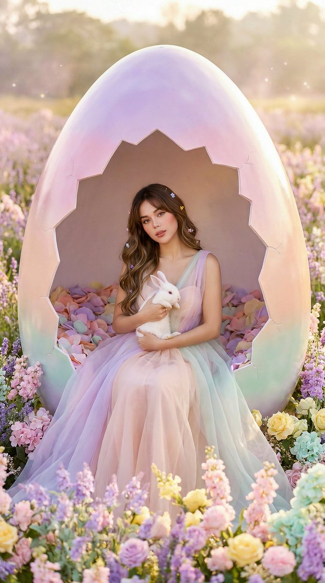 Easter Egg Edition: Monumental Egg with Seated Subject 1