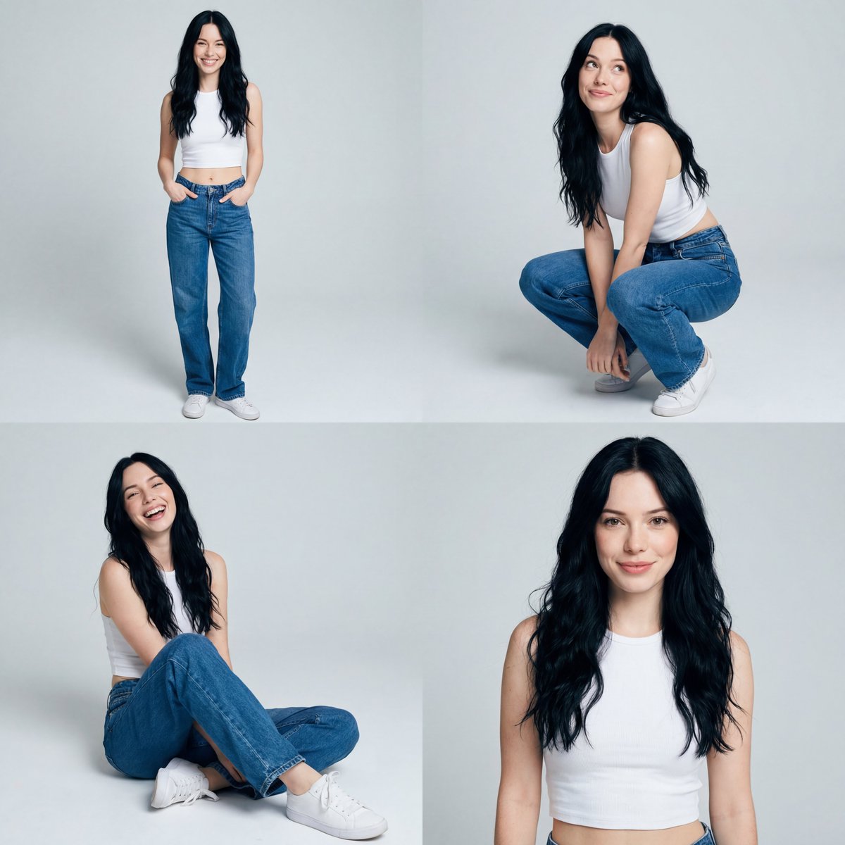 Smartphone Fashion Portrait Series Collage (Sydney Sweeney) 2
